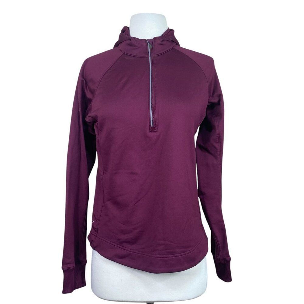 Nike Dri-Fit Magenta Long Sleeve Hooded Shirt Size Med